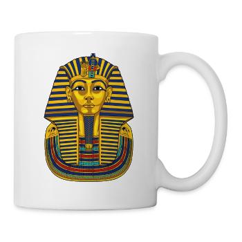 Ancient Egypt King Tut Gold Pharaoh Mask Design - Tasse - Weiß - Rechts