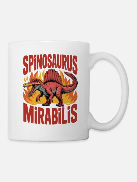 Neue Spinosaurus Mirabilis 2026 Entdeckung - Tasse - Weiß