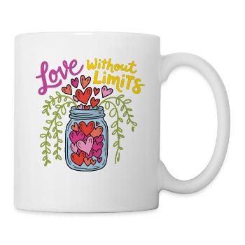 Love Without Limit T-Shirt - Mug - white - Right