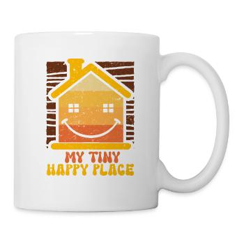 Tiny House Mon petit endroit heureux - Mug blanc - blanc - Droite