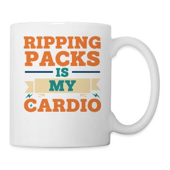 Ripping Packs est mon collectionneur de cartes à collectionner cardio - Mug blanc - blanc - Droite