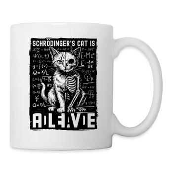 Schrödinger's Cat Is Alive Dead - Mug - white - Right