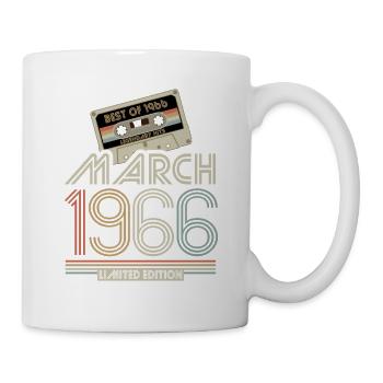 Best of March 1966 Kassette | Limited Edition - Tasse - Weiß - Rechts