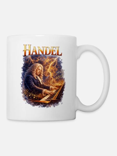 Handel Sturmklang am Keyboard - Tasse - Weiß