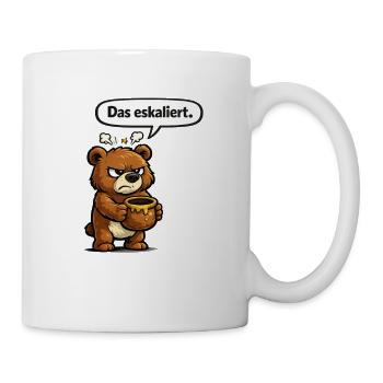 The Escalated Bear Honey Humor Gift - Mug - white - Right