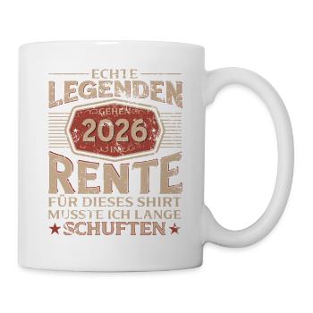 Pension Gift Man Pensioner Retirement 2026 Funny - Mug - white - Right