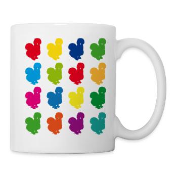 Fans de poulet - Coq - Coq - Poussin - Œuf - Bio - Mug blanc - blanc - Droite