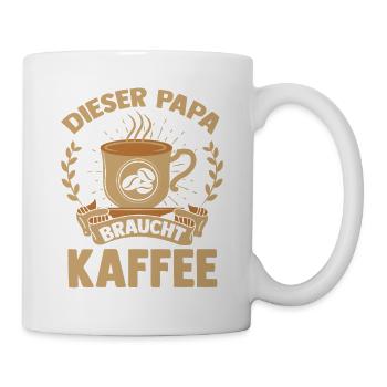 Café, Fête des pères, Papa - Mug blanc - blanc - Droite