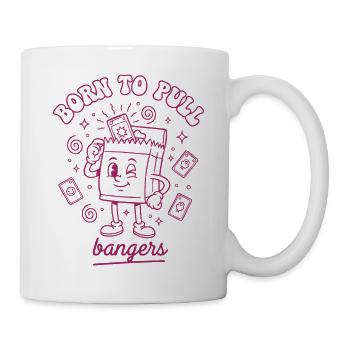 Born To Pull Bangers Card Collector Ripping - Mug - white - Right