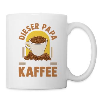 Café, Fête des pères, Papa - Mug blanc - blanc - Droite