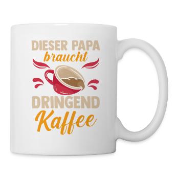 Café, Fête des pères, Papa - Mug blanc - blanc - Droite