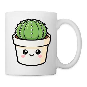 Kawaii Cactus in Pot - Mug - white - Right