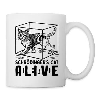 Schrödinger's Cat Dead And Alive - Mug - white - Right