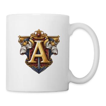 A Letter Name Crown - Mug - white - Right