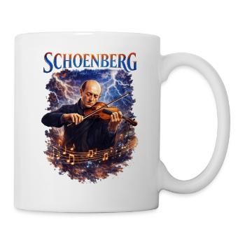 Violin in the Storm: Lightning Music - Mug - white - Right