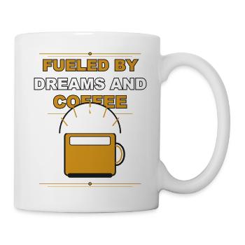 Coffee driven by dreams - Mug - white - Right