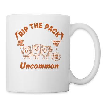 Rip the Pack Ungewöhnliche Kartenjagd Täglicher Seltener Fund - Tasse - Weiß - Rechts