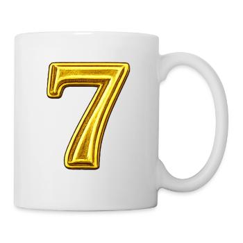 Golden Seven Gloss Design - Mug blanc - blanc - Droite