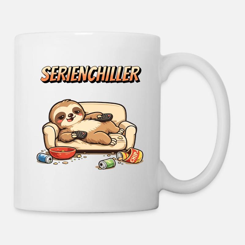 Sloth Series Chiller Pun Saying - Mug - white