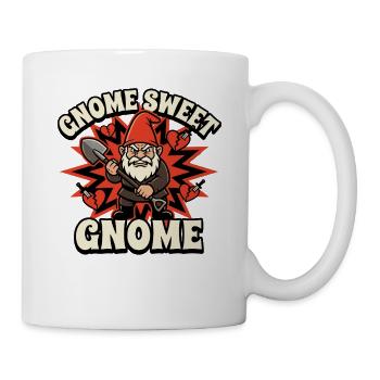 Böser Gnom, Dunkler Gnom, Goth-gnom, Lustiger Gnom - Tasse - Weiß - Rechts