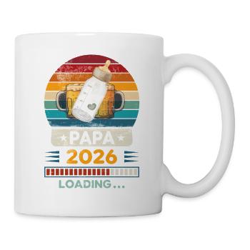 Papa 2026 en chargement. - Mug blanc - blanc - Droite