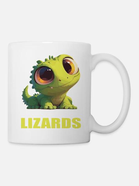 Eidechsen Eidechse - Tasse - Weiß