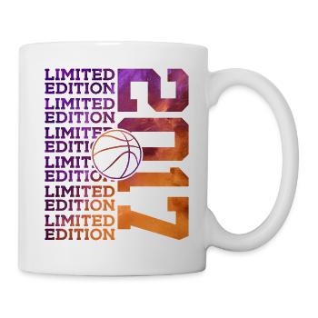 LIMITED EDITION 2017 BASKETBALL 9. GEBURTSTAG - Tasse - Weiß - Rechts