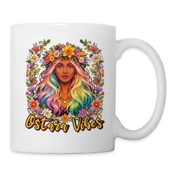 Ostara-Vibes Frohe Ostern Ostara - Tasse - Weiß - Rechts