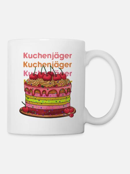 Kuchenjäger bunte Cake Layers - Tasse - Weiß