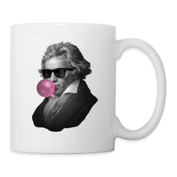 Genie with bubblegum and sunglasses - Mug - white - Right