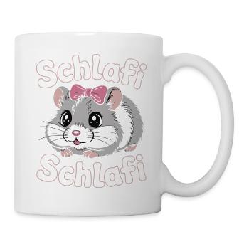 Schlafi Schlafi Hamster Design - Tasse - Weiß - Rechts