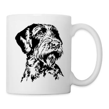 Korthals griffon Chiens portrait Chiens Chiens de chasse Wilsigns - Mug blanc - blanc - Droite