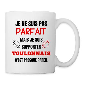Unterstützer Rugby Toulon Humor - Tasse - Weiß - Rechts
