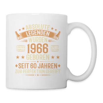 60th Birthday 1966 Legend Vintage Gift - Mug - white - Right
