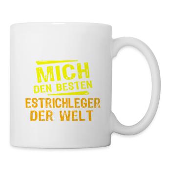 Estrichleger Geschenk - Tasse - Weiß - Rechts