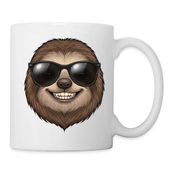 Cool dachshund with sunglasses boyfriend master - Mug - white - Right