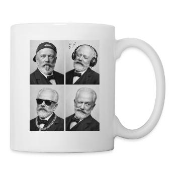 Pyotr Ilyich Tchaikovsky - Tasse - Weiß - Rechts