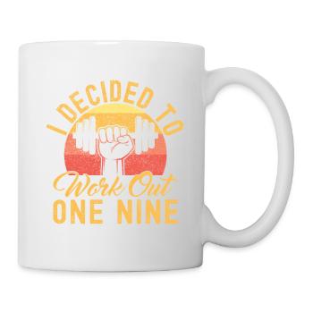 Fitness Fanatics Decided To Workout Calisthenics - Mug - white - Right