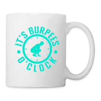 Fitness Fanatics It ́s Burpees O ́Clock Calisthenics - Mug - white - Right