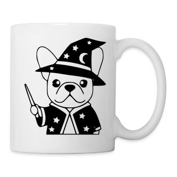 Frenchie Wizard Magic Outline - Mug - white - Right