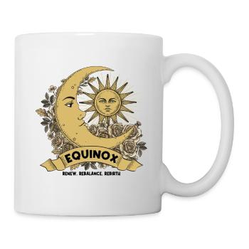 Equinox Renew Rebalance Rebirth Ostara Blessings - Mug - white - Right