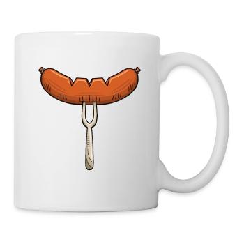 Bratwurst Grill Outfit Grill Fans Sausage Lovers - Mug - white - Right