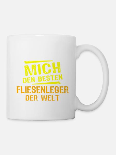 Fliesenleger Geschenk - Tasse - Weiß