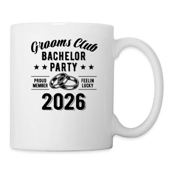Club des mariés - Enterrement de vie de garçon 2026 | Enterrement de vie de garçon - Mug blanc - blanc - Droite