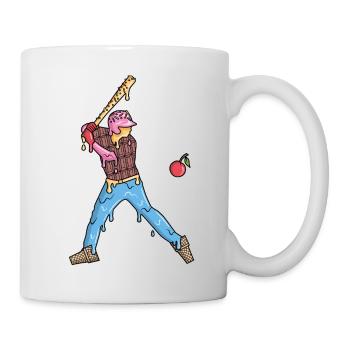 Baseball Baseballer Eiscreme Jungen Baseballspiele - Mug - white - Right