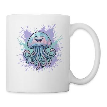 Pastell-Jellyfish Spritzer - Tasse - Weiß - Rechts