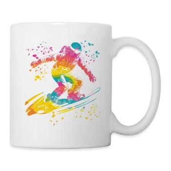 Snowboarder Snowboarding Snowboard - Tasse - Weiß - Rechts