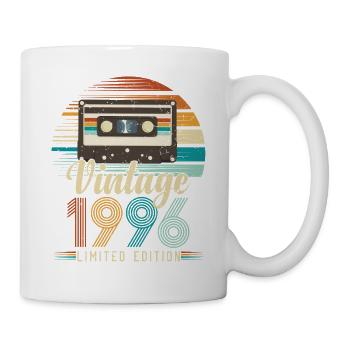 30-jähriges Jubiläum 1996 Geburtstagsgeschenk - Tasse - Weiß - Rechts