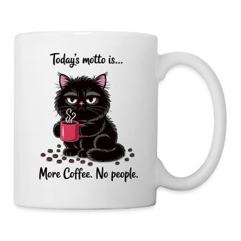 More Coffee No People Cat Shirt - Mug - white - Right