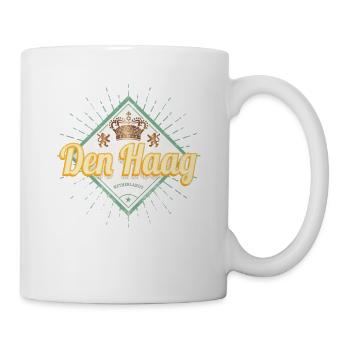 Le souvenir rétro Holland de La ville de La Haye aux Pays-Bas - Mug blanc - blanc - Droite